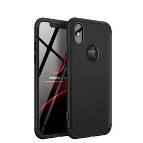 Microsonic Apple iPhone X Siyah Double Dip 360 Protective Kılıf
