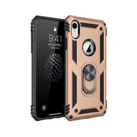 Microsonic Apple iPhone Xr Military Ring Holder Gold Kılıf
