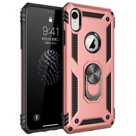 Microsonic Apple iPhone Xr Military Ring Holder Gold Kılıf