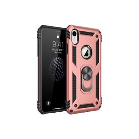 Microsonic Apple iPhone Xr Military Ring Holder Rose Gold Kılıf