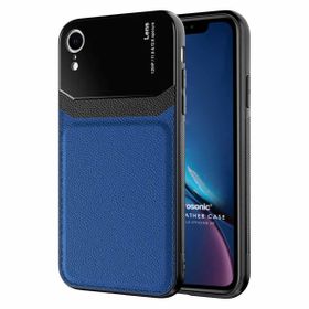 Microsonic Apple iPhone XR Uniq Leather Lacivert Cep Telefonu Kılıfı