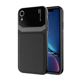 Microsonic Apple iPhone XR Uniq Leather Siyah Cep Telefonu Kılıfı
