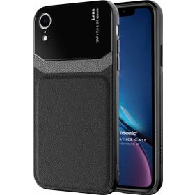 Microsonic Apple iPhone XR Uniq Leather Siyah Cep Telefonu Kılıfı
