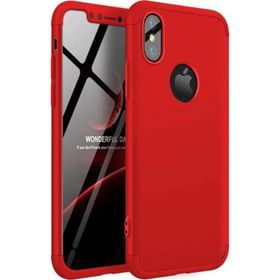 Microsonic Apple iPhone Xs Kırmızı Double Dip 360 Protective Kılıf