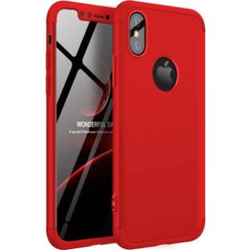 Microsonic Apple iPhone Xs Kırmızı Double Dip 360 Protective Kılıf