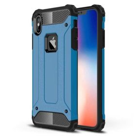 Microsonic Apple iPhone Xs Mavi Rugged Armor Kılıf