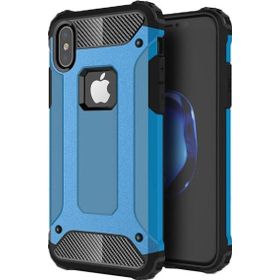 Microsonic Apple iPhone Xs Mavi Rugged Armor Kılıf