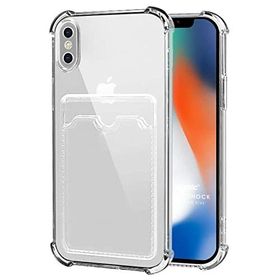 Microsonic Apple iPhone XS Max Card Slot Shock Şeffaf Telefon Kılıfı