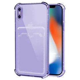 Microsonic Apple iPhone XS Max Card Slot Shock Şeffaf Telefon Kılıfı