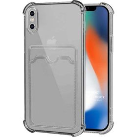 Microsonic Apple iPhone XS Max Card Slot Shock Siyah Cep Telefonu Kılıfı