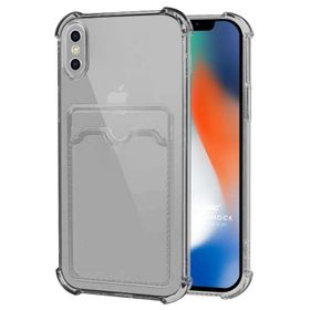 Microsonic Apple iPhone XS Max Card Slot Shock Siyah Cep Telefonu Kılıfı