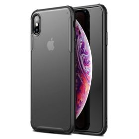 Microsonic Apple iPhone XS Max Frosted Frame Siyah Cep Telefonu Kılıfı