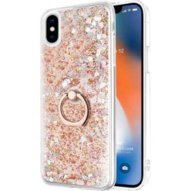Microsonic Apple iPhone XS Max Glitter Liquid Holder Gold Cep Telefonu Kılıfı