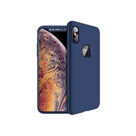 Microsonic Apple iPhone Xs Max Lacivert Double Dip 360 Protective Kılıf