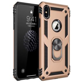 Microsonic Apple iPhone Xs Max Military Ring Holder Gold Kılıf