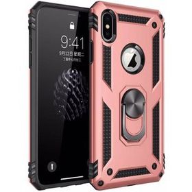 Microsonic Apple iPhone Xs Max Military Ring Holder Gold Kılıf