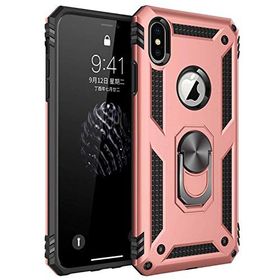 Microsonic Apple iPhone Xs Max Military Ring Holder Gold Kılıf