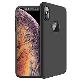 Microsonic Apple iPhone Xs Max Siyah Double Dip 360 Protective Kılıf