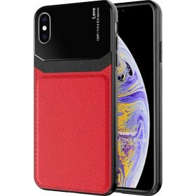 Microsonic Apple iPhone XS Max Uniq Leather Kırmızı Cep Telefonu Kılıfı