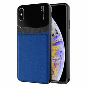 Microsonic Apple iPhone XS Max Uniq Leather Lacivert Cep Telefonu Kılıfı