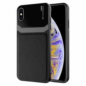 Microsonic Apple iPhone XS Max Uniq Leather Siyah Cep Telefonu Kılıfı