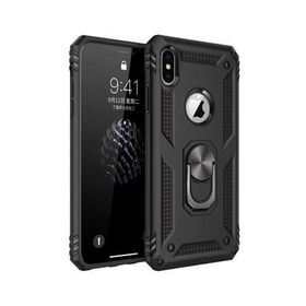 Microsonic Apple iPhone Xs Military Ring Holder Siyah Kılıf