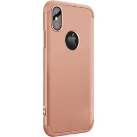 Microsonic Apple iPhone Xs Rose Gold Double Dip 360 Protective Kılıf