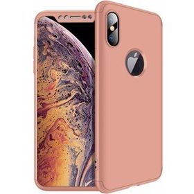 Microsonic Apple iPhone Xs Rose Gold Double Dip 360 Protective Kılıf