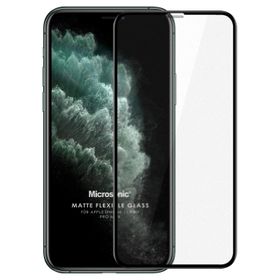 Microsonic Apple Uyumlu iPhone 11 Pro Seramik Matte Flexible Siyah Cep Telefonu Ekran Koruyucusu