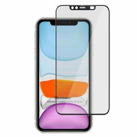 Microsonic Apple Uyumlu iPhone 11 Siyah Secret Cam Slider Glass Cam Ekran Koruyucu