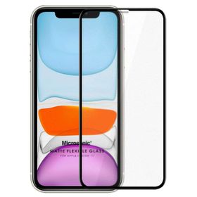 Microsonic Apple Uyumlu iPhone 11 Siyah Seramik Matte Flexible Ekran Koruyucu