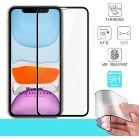 Microsonic Apple Uyumlu iPhone 11 Siyah Seramik Matte Flexible Ekran Koruyucu