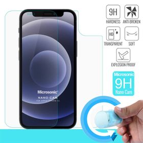 Microsonic Apple Uyumlu iPhone 12 Ön + Arka Nano Cam Ekran Koruyucu
