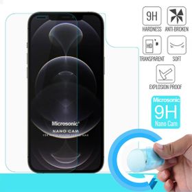 Microsonic Apple Uyumlu iPhone 12 Pro Max Ön + Arka Nano Cam Ekran Koruyucu