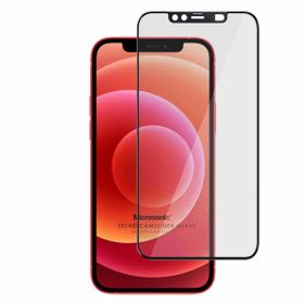 Microsonic Apple Uyumlu iPhone 12 Secret Cam Slider Glass Siyah Cam Ekran Koruyucu