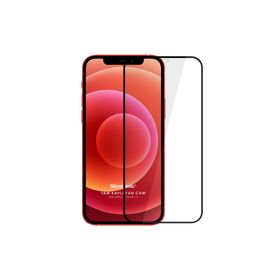Microsonic Apple Uyumlu iPhone 12 Tam Kaplayan Temperli Siyah Cam Ekran Koruyucu