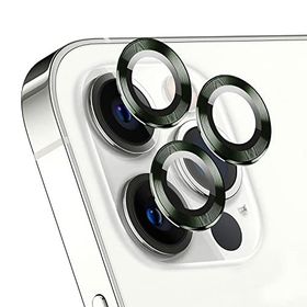 Microsonic Apple Uyumlu iPhone 13 Pro Max Tekli Koyu Yeşil Kamera Lens Koruma Camı