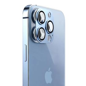 Microsonic Apple Uyumlu iPhone 13 Pro V2 Mavi Kamera Lens Koruma Camı
