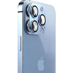 Microsonic Apple Uyumlu iPhone 13 Pro V2 Mavi Kamera Lens Koruma Camı
