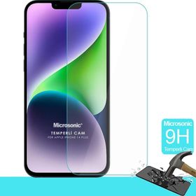 Microsonic Apple Uyumlu iPhone 14 Plus Tempered Glass Cam Ekran Koruyucu