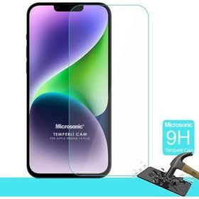 Microsonic Apple Uyumlu iPhone 14 Plus Tempered Glass Cam Ekran Koruyucu