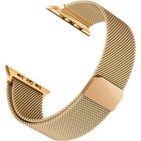 Microsonic Apple Watch 1 Gold 42 mm Milanese Loop Version 3 Kordon