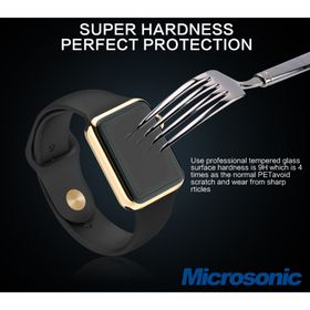 Microsonic Apple Watch 42mm Temperli Cam Ekran Koruyucu Kırılmaz Film
