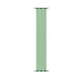 Microsonic Apple Watch SE 2022 40 mm Braided Solo Loop Band Açık Yeşil 127 mm Small Kordon