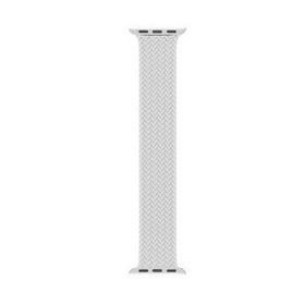 Microsonic Apple Watch SE 2022 40 mm Braided Solo Loop Band Beyaz 127 mm Small Kordon