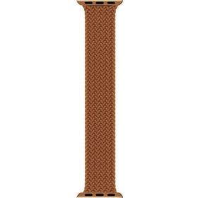 Microsonic Apple Watch SE 2022 40 mm Braided Solo Loop Band Kahverengi 127 mm Small Kordon