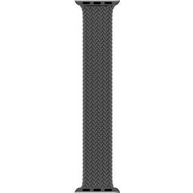 Microsonic Apple Watch SE 2022 40 mm Braided Solo Loop Band Koyu Gri 127 mm Small Kordon