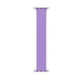 Microsonic Apple Watch SE 2022 40 mm Braided Solo Loop Band Lila 127 mm Small Kordon