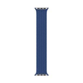 Microsonic Apple Watch SE 2022 40 mm Braided Solo Loop Band Mavi 127 mm Small Kordon
