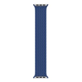 Microsonic Apple Watch SE 2022 40 mm Braided Solo Loop Band Mavi 127 mm Small Kordon